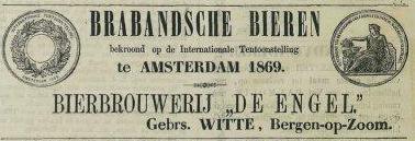 Brabandsche Bieren (Advertentie uit de Zierikzeesche Courant van 1869)