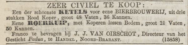 Advertentie uit Algemeen Handelsblad van 25 september 1856