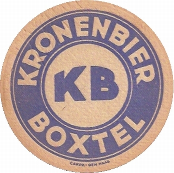 Bierviltje brouwerij De Kroon Boxtel (collectie Kees Schrover(