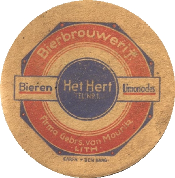 Bierviltje Bierbrouwerij Het Hert Lith (collectie Kees Schrover)