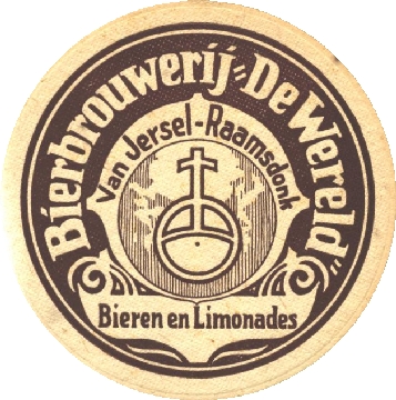 Bierviltje Bierbrouwerij De Wereld Raamsdonk (collectie Kees Schrover)