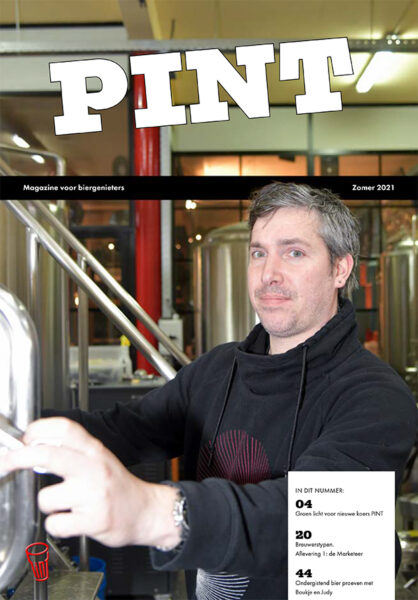 Cover PINT Magazine | Gilian van der Schans, van brouwerij Sint Crispijn. Foto: Gerard Velders