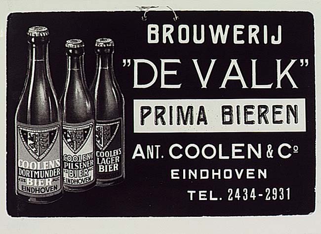 Reclameplaat brouwerij De Valk, Eindhoven