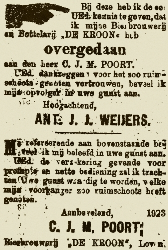 Advertentie uit de Nieuwe Tilburgsche Courant van 31-01-1908